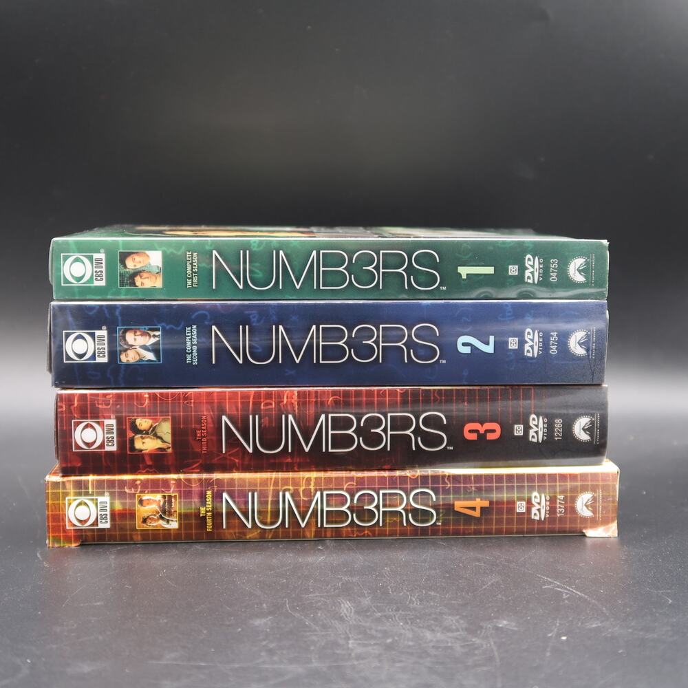 Numbers Season 1-4 DVD Set of 4 2005 CBS TV Series Crime Drama Mathematics
